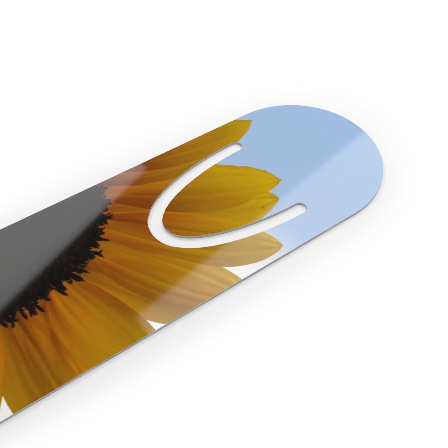 Yellow Sunflower Aluminum Bookmark, Reading Accessory, Book Lover Gift