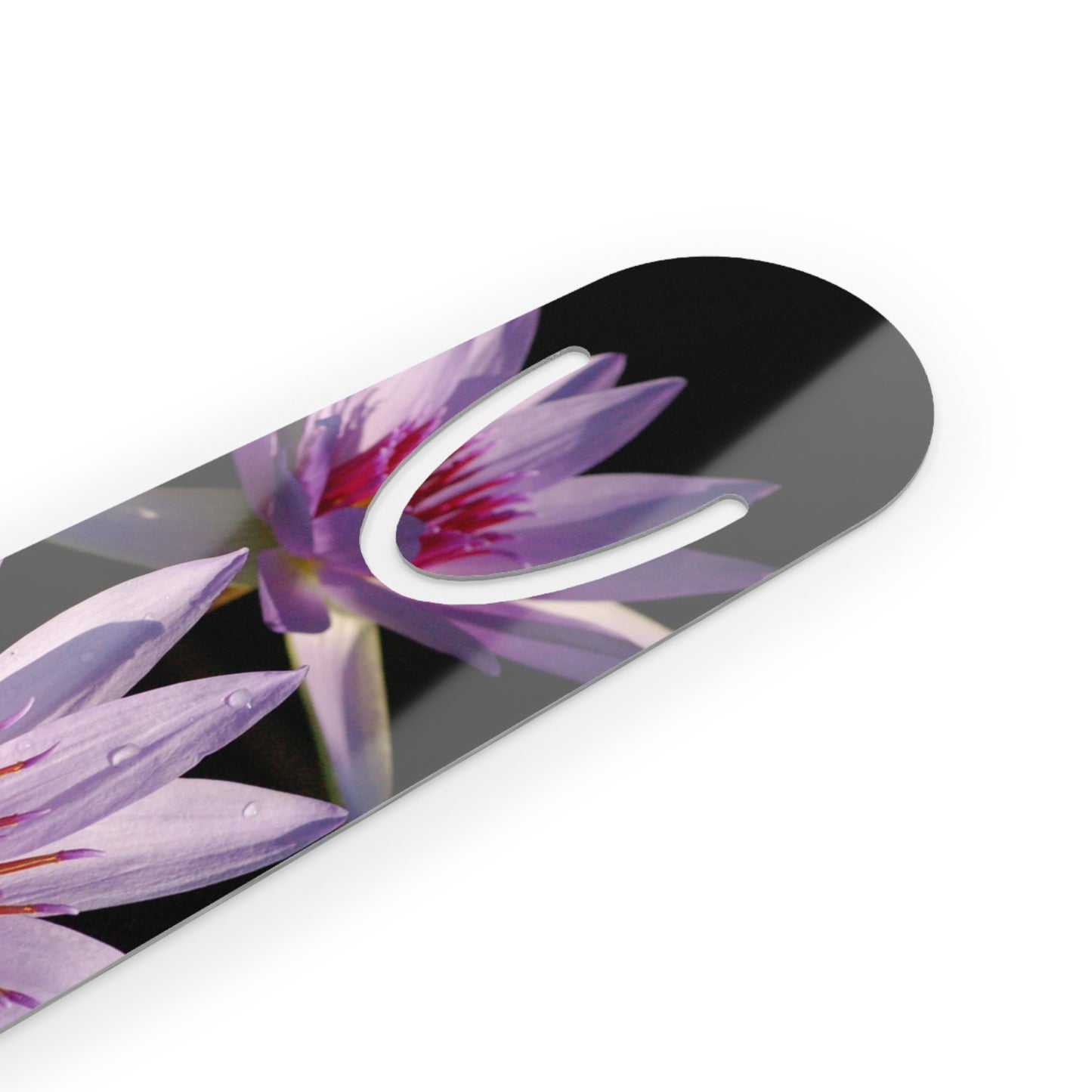 Purple Waterlily Bookmark, Reading Accessory, Book Lover Gift