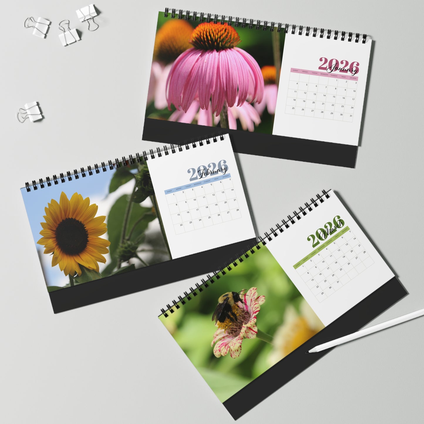 Petal Planner 2026 Desktop Calendar
