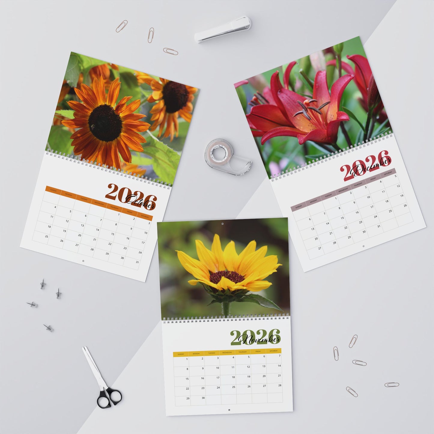 Floral Blossom 2026 Wall Calendar