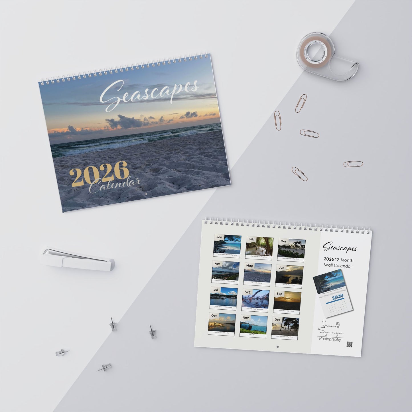 Seascapes 2026 Wall Calendar