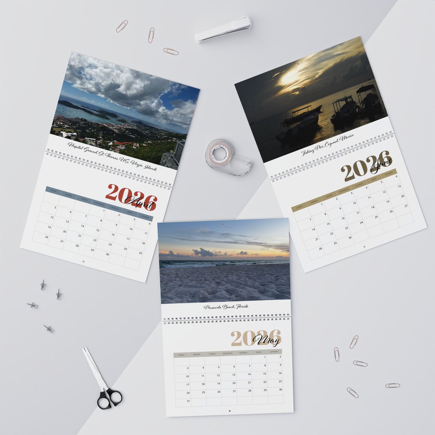 Seascapes 2026 Wall Calendar