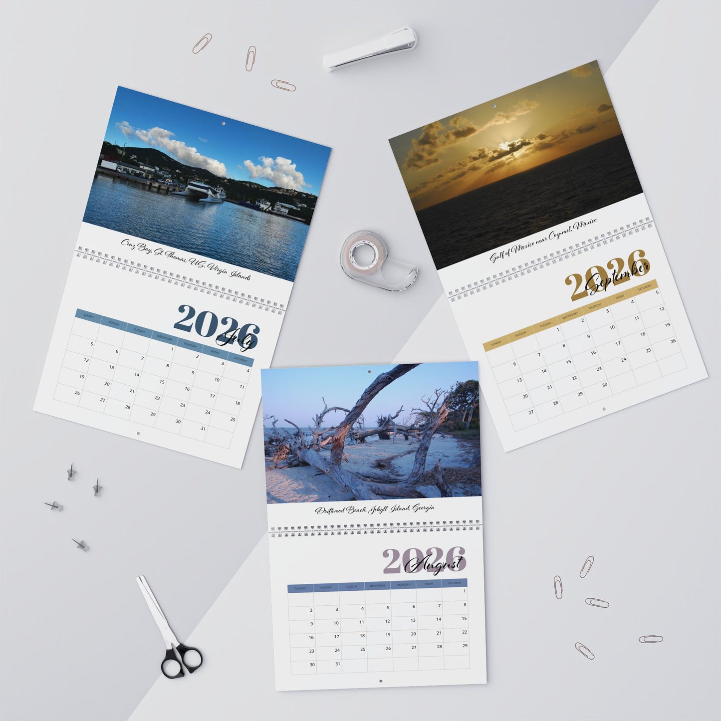Seascapes 2026 Wall Calendar