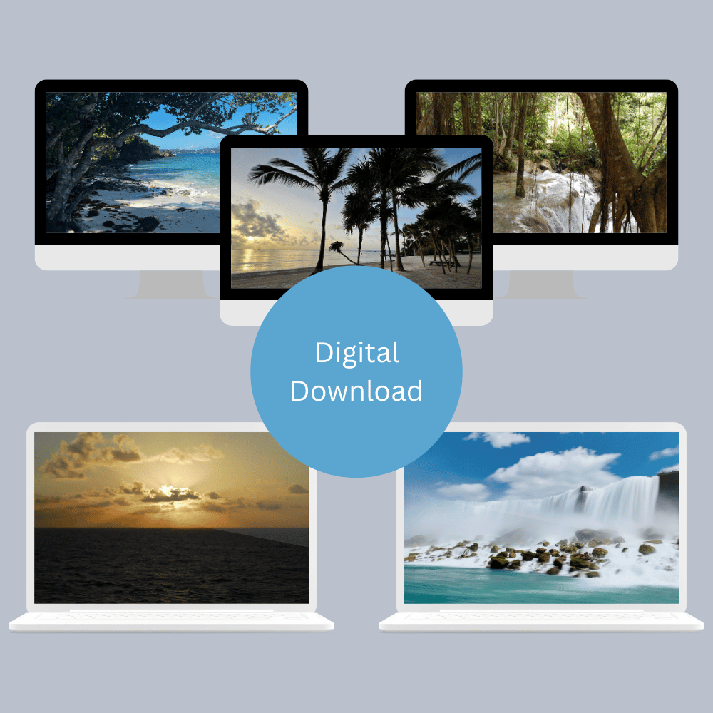 Coastal Calm | Seascape Desktop Wallpaper Collection — Digital Download