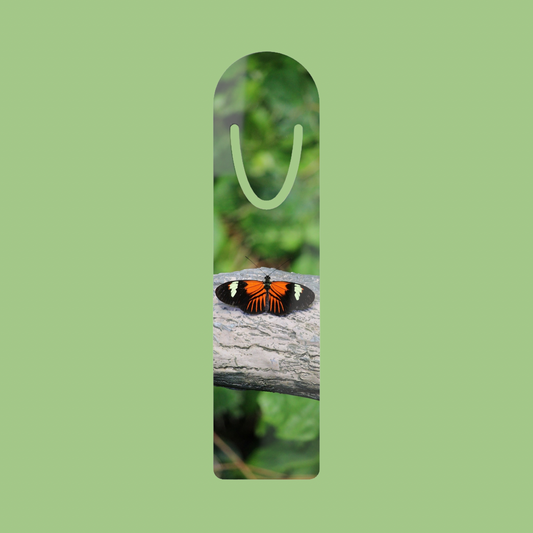 Red Postman Butterfly Aluminum Bookmark, Reading Accessory, Book Lover Gift