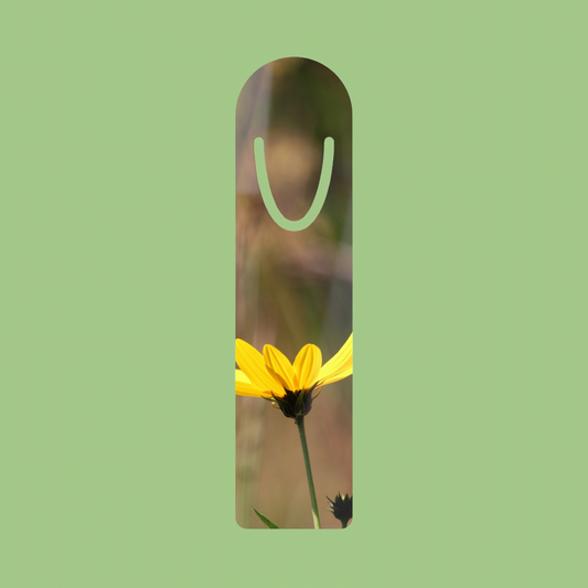 Yellow Sunflower (2) Aluminum Bookmark