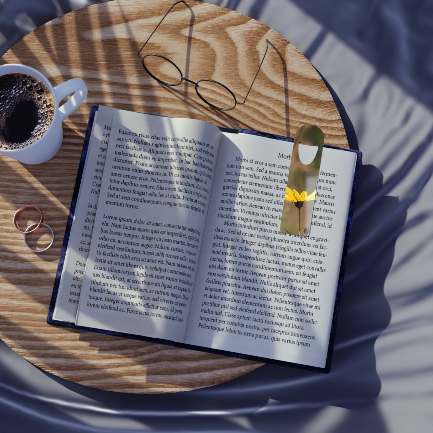 Yellow Sunflower (2) Aluminum Bookmark