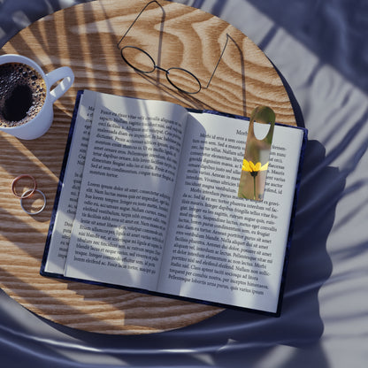Yellow Sunflower (2) Aluminum Bookmark