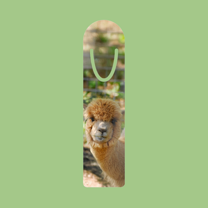 South American Alpaca Aluminum Bookmark