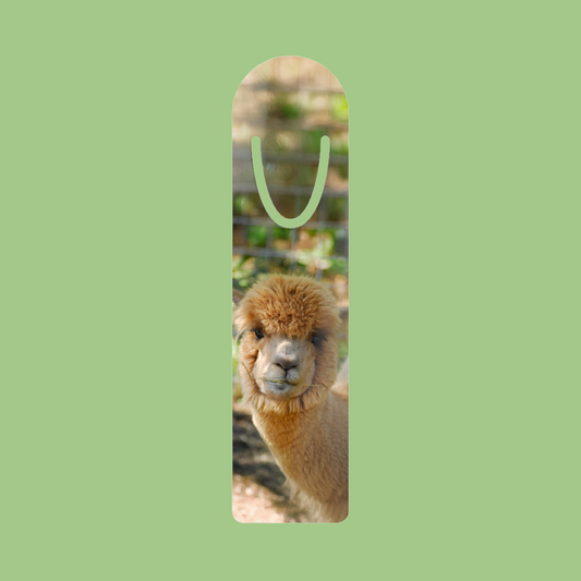 South American Alpaca Aluminum Bookmark