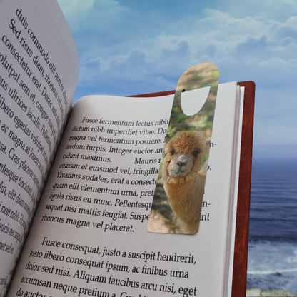 South American Alpaca Aluminum Bookmark