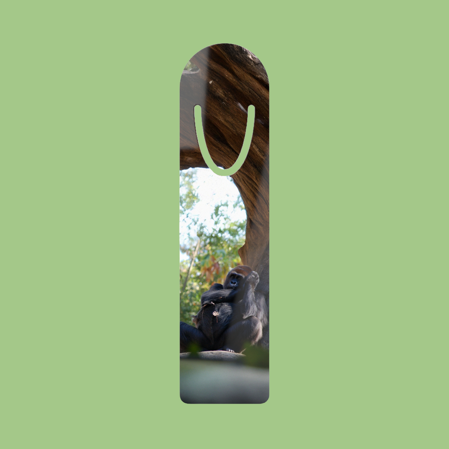 Western Lowland Gorilla Aluminum Bookmark