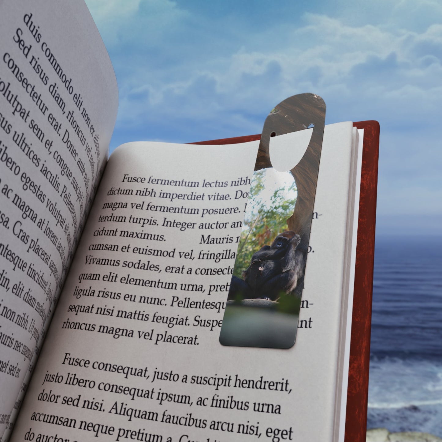 Western Lowland Gorilla Aluminum Bookmark