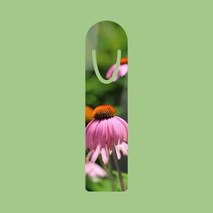 Pink Coneflower Aluminum Bookmark, Reading Accessory, Book Lover Gift