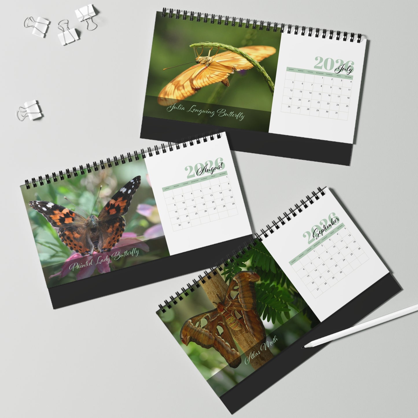 Butterfly Moments 2026 Desktop Calendar