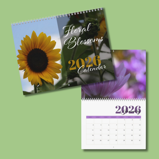 Floral Blossom 2026 Wall Calendar