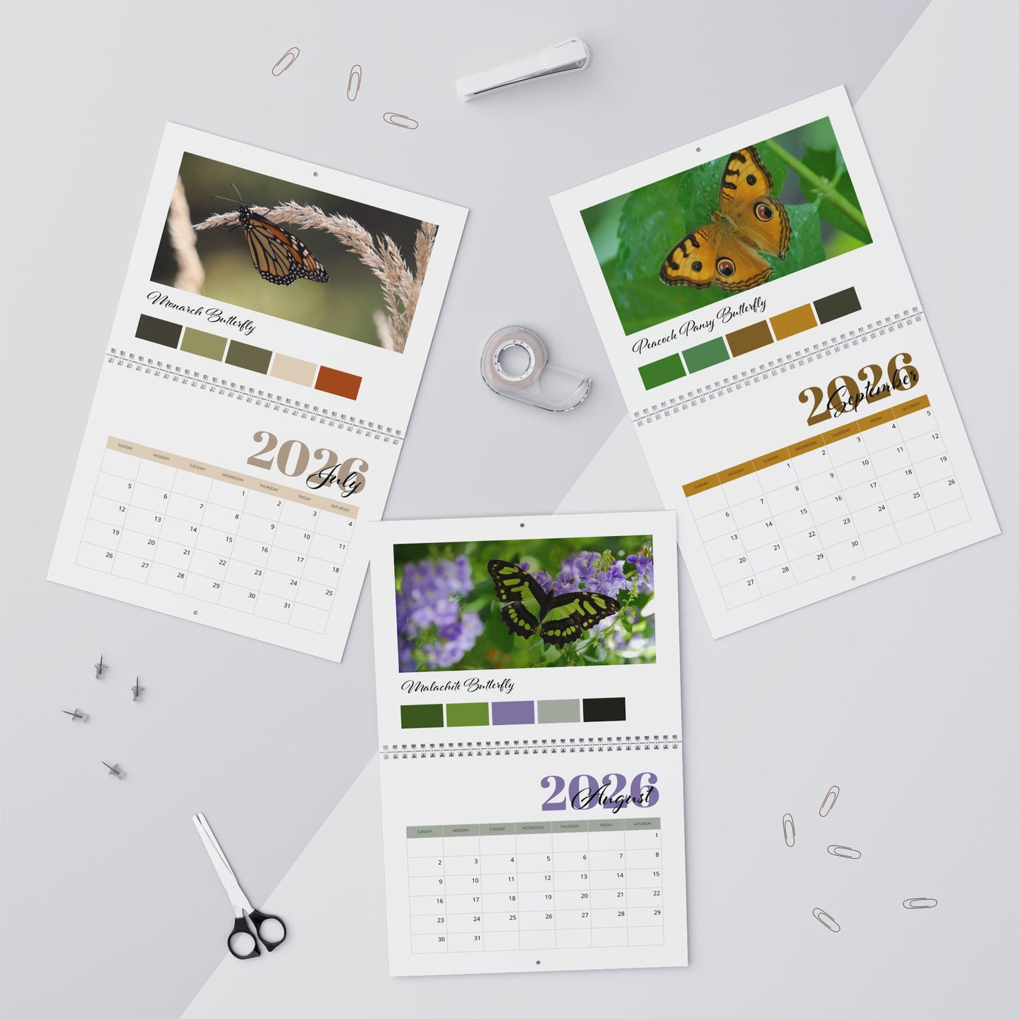 Butterfly Bliss 2026 Wall Calendar